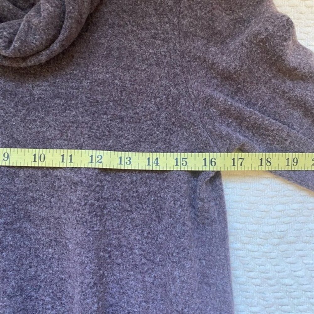 Wonderland Orange Cowl Neck Long Sleeve Fleece Dress Raisin Color Size Small - Picture 7 of 9